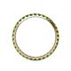 5 - Audrey 2.40 mm Green Garnet U Prong Eternity Band 