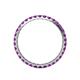 5 - Audrey 2.40 mm Amethyst U Prong Eternity Band 