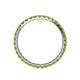 5 - Audrey 2.40 mm Peridot U Prong Eternity Band 