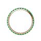 5 - Audrey 2.40 mm Emerald U Prong Eternity Band 