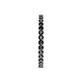 6 - Audrey 2.40 mm Black Diamond U Prong Eternity Band 