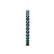 6 - Audrey 2.40 mm Blue Diamond U Prong Eternity Band 