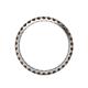 5 - Audrey 2.40 mm Smoky Quartz U Prong Eternity Band 