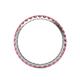 5 - Audrey 2.40 mm Pink Tourmaline U Prong Eternity Band 
