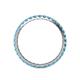 5 - Audrey 2.40 mm Blue Topaz U Prong Eternity Band 