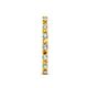 5 - Audrey 2.40 mm Citrine and Diamond U Prong Eternity Band 