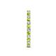 5 - Audrey 2.40 mm Peridot and Diamond U Prong Eternity Band 