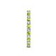 5 - Audrey 2.40 mm Peridot and Diamond U Prong Eternity Band 