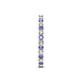 5 - Audrey 2.40 mm Tanzanite and Diamond U Prong Eternity Band 