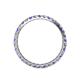 4 - Audrey 2.40 mm Tanzanite and Diamond U Prong Eternity Band 