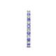 5 - Audrey 2.40 mm Tanzanite and Diamond U Prong Eternity Band 