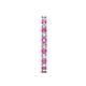 5 - Audrey 2.40 mm Pink Sapphire and Diamond U Prong Eternity Band 