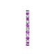 5 - Audrey 2.40 mm Amethyst and Diamond U Prong Eternity Band 