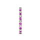 5 - Audrey 2.40 mm Amethyst and Diamond U Prong Eternity Band 