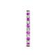 5 - Audrey 2.40 mm Amethyst and Diamond U Prong Eternity Band 