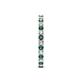 5 - Audrey 2.40 mm Lab Created Alexandrite and Lab Grown Diamond U Prong Eternity Band 
