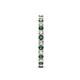 5 - Audrey 2.40 mm Lab Created Alexandrite and Lab Grown Diamond U Prong Eternity Band 