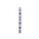 5 - Audrey 2.40 mm Tanzanite and Lab Grown Diamond U Prong Eternity Band 