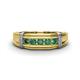 1 - Kevin 0.60 ctw Created Alexandrite Men Wedding Band (7.80 mm) 