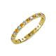 3 - Audrey 2.70 mm Citrine and Diamond U Prong Eternity Band 