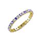 3 - Audrey 2.70 mm Tanzanite and Diamond U Prong Eternity Band 