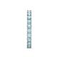 6 - Audrey 3.00 mm Aquamarine U Prong Eternity Band 