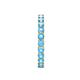 6 - Audrey 3.00 mm Blue Topaz U Prong Eternity Band 