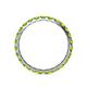 5 - Audrey 3.00 mm Peridot U Prong Eternity Band 