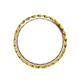 5 - Audrey 3.00 mm Yellow Diamond U Prong Eternity Band 