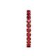 6 - Audrey 3.00 mm Ruby U Prong Eternity Band 