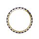5 - Audrey 3.00 mm Blue Sapphire U Prong Eternity Band 