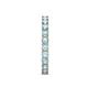 6 - Audrey 3.00 mm Aquamarine U Prong Eternity Band 