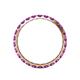 5 - Audrey 3.00 mm Amethyst U Prong Eternity Band 
