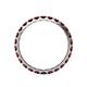 5 - Audrey 3.00 mm Red Garnet U Prong Eternity Band 