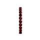 6 - Audrey 3.00 mm Red Garnet U Prong Eternity Band 