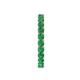 6 - Audrey 3.00 mm Emerald U Prong Eternity Band 