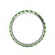 5 - Audrey 3.00 mm Green Garnet U Prong Eternity Band 