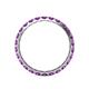 5 - Audrey 3.00 mm Amethyst U Prong Eternity Band 