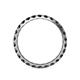 5 - Audrey 3.00 mm Black Diamond U Prong Eternity Band 