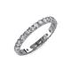 4 - Audrey 3.00 mm Lab Grown Diamond U Prong Eternity Band 