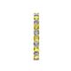 5 - Audrey 3.00 mm Yellow Sapphire and Diamond U Prong Eternity Band 