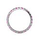4 - Audrey 3.00 mm Pink Sapphire and Diamond U Prong Eternity Band 