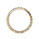 4 - Audrey 3.00 mm Yellow Sapphire and Diamond U Prong Eternity Band 
