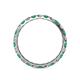 4 - Audrey 3.00 mm Emerald and Diamond U Prong Eternity Band 