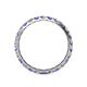 4 - Audrey 3.00 mm Tanzanite and Diamond U Prong Eternity Band 