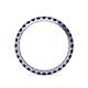 5 - Audrey 2.70 mm Blue Sapphire U Prong Eternity Band 