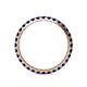 5 - Audrey 2.70 mm Blue Sapphire U Prong Eternity Band 