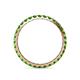 5 - Audrey 2.70 mm Green Garnet U Prong Eternity Band 