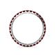 5 - Audrey 2.70 mm Red Garnet U Prong Eternity Band 