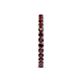 6 - Audrey 2.70 mm Red Garnet U Prong Eternity Band 